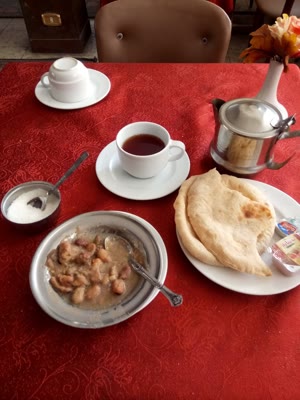 Cairo breakfast spread